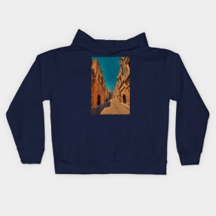 Greece. Rhodes. Old Town. Main Street. Kids Hoodie